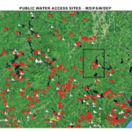 State of Maine Mapped Public Water Access in Eastern Maine