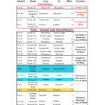 Bike Routes Table 1 Amended A