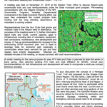 MEMORANDUM - Meeting with Regional Snowmobile Clubs 11-21-19