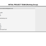 1. Initial Project Team