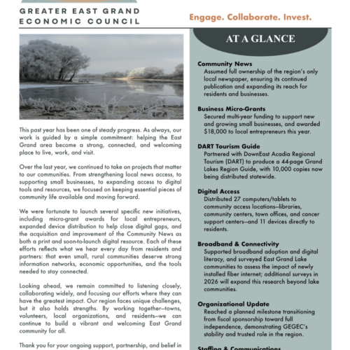 GEGEC 2025 Winter Newsletter